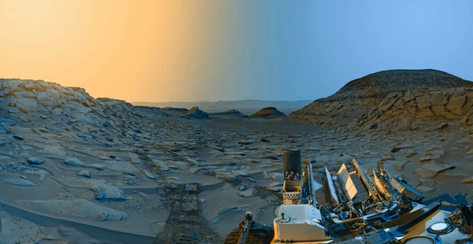 Carte poștală de pe Marte! Roverul Curiosity a surprins Planeta Roșie în culori uimitoare