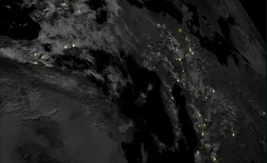 Europa lovită de fulgere, în imagini uimitoare din satelit