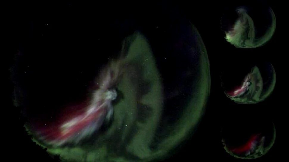 O pată albă misterioasă care apare uneori în apropierea aurorei boreale a fost explicată pentru prima dată