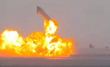 Racheta Starship a explodat după ce a aterizat. Reușită parțială pentru SpaceX