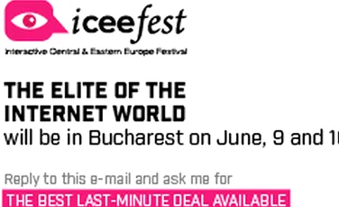 Bucuresti, Capitala Internetului săptămâna viitoare: ICEEfest se deschide către public cu preţuri mici la bilete pentru grupuri, antreprenori, elevi si studenţi