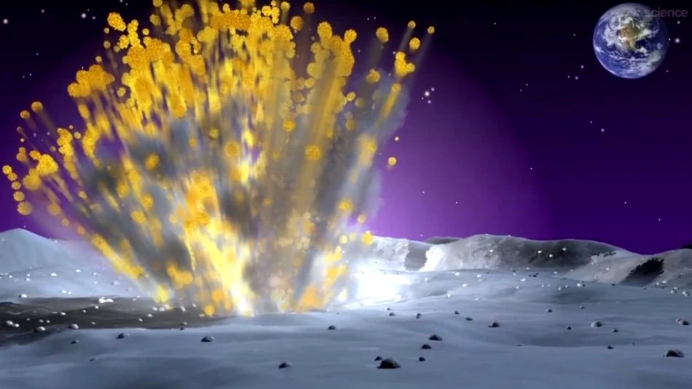 Explozie pe Lună: un impact nemaivăzut a fost vizibil cu ochiul liber de pe Terra! (VIDEO)