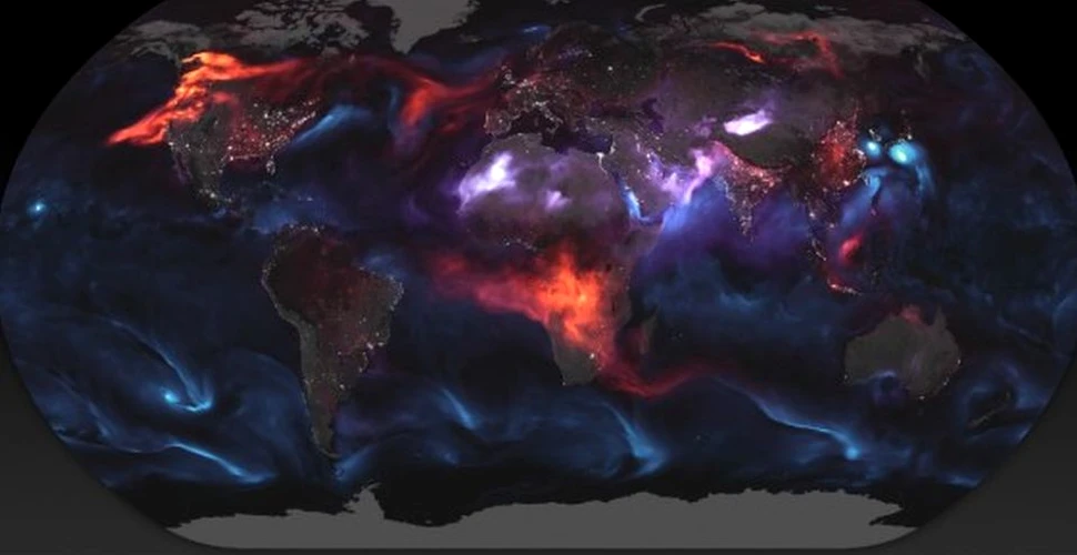 Atmosfera Pământului este plină de particule. O imagine publicată de NASA arată amploarea fenomenului