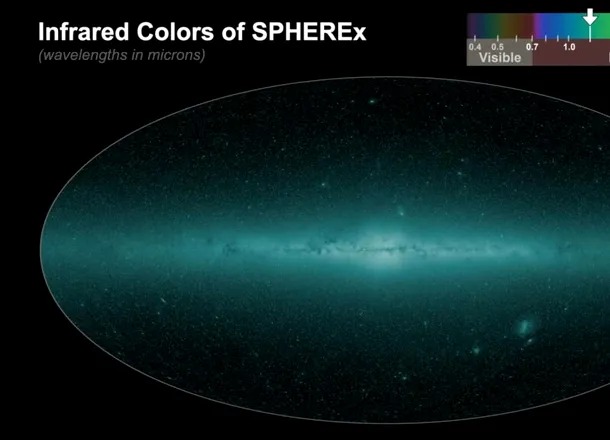 Telescopul SPHEREx a finalizat prima hartă cosmică a întregului cer