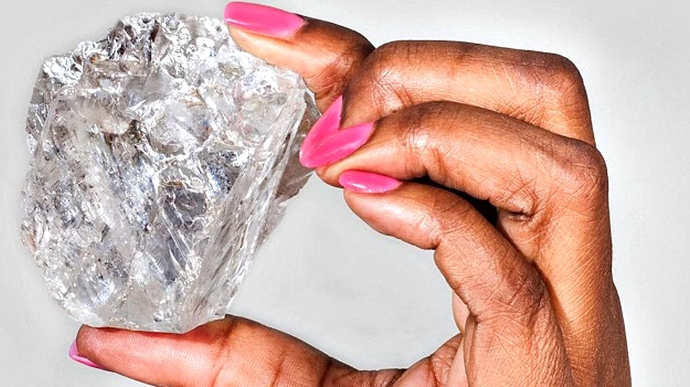 Un diamant spectaculos, cel mai mare din ultimul secol, descoperit în Botswana. VIDEO