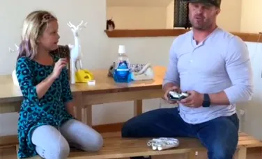 Un bărbat a folosit o dronă pentru a-i scoate un dinte fetiţei lui – VIDEO