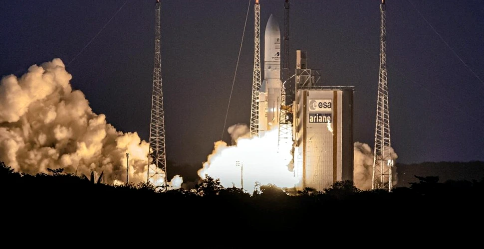 Cel mai mare satelit Eutelsat a fost lansat cu o rachetă Ariane 5