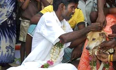O fata din India s-a maritat cu un caine