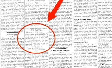 În urmă cu peste 100 de ani un ziar publica predicţii despre Pământ ce s-au adeverit în prezent