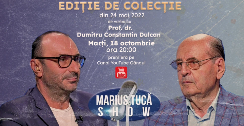 Marius Tucă Show începe marți, 18 octombrie, de la ora 20.00, live pe gândul.ro cu o nouă ediție de colecție