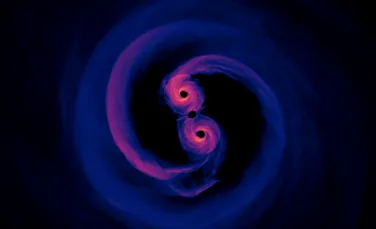 O gaură neagră „fugară” a lăsat în urma sa o dâră de stele nou-născute