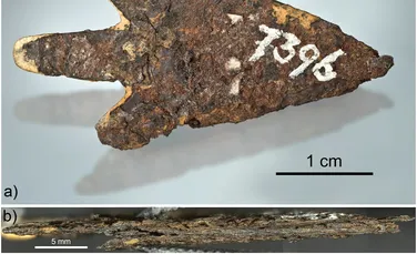 Un vârf de săgeată făcut din meteorit, datând din Epoca Bronzului, a fost găsit în Elveția