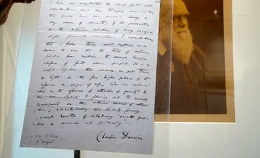 Un document rar al lui Charles Darwin, printre puținele semnate de acesta, scos la licitație pentru un preț record