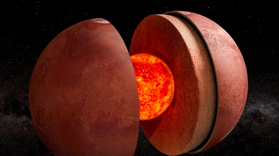 Marte are un interior ciudat, sugerează sonda InSight