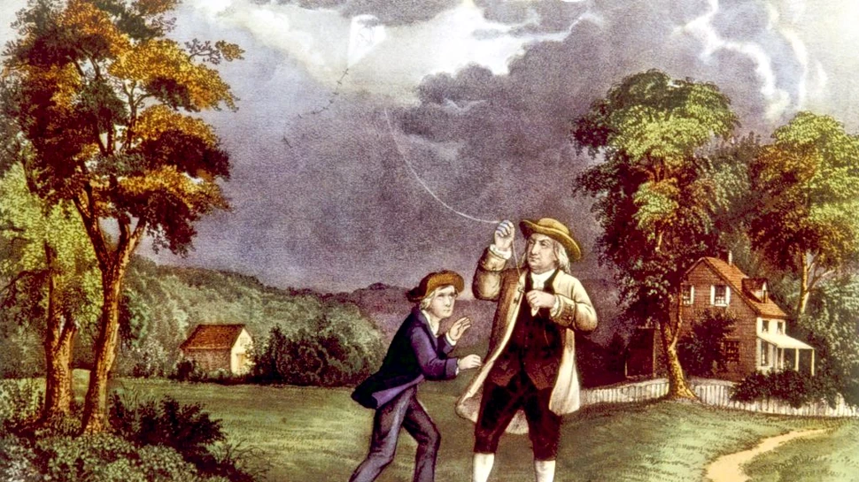 Cum a descoperit Benjamin Franklin electricitatea: A folosit cu adevărat zmeul și cheia?
