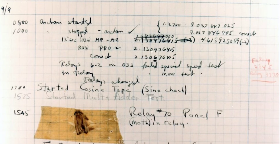 A fost primul bug de computer într-adevăr generat de o insectă?