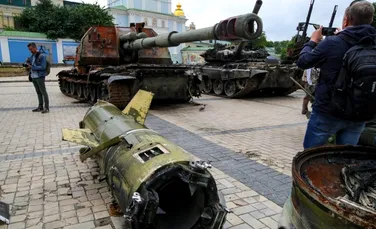 „Armata Invincibilă”. Tancurile rusești distruse în războiul din Ucraina, incluse într-o expoziție