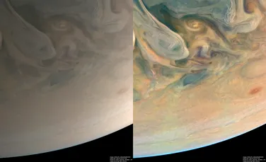 Misiunea Juno de la NASA dezvăluie culorile uimitoare ale norilor lui Jupiter