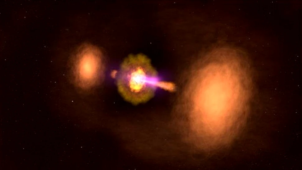 NASA a descoperit o galaxie care seamănă cu o navă din Star Wars