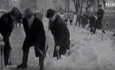 Cum se spunea în 1969, în jurnalele de ştiri, că nu merg tramvaiele din cauza zăpezii – VIDEO + FOTO