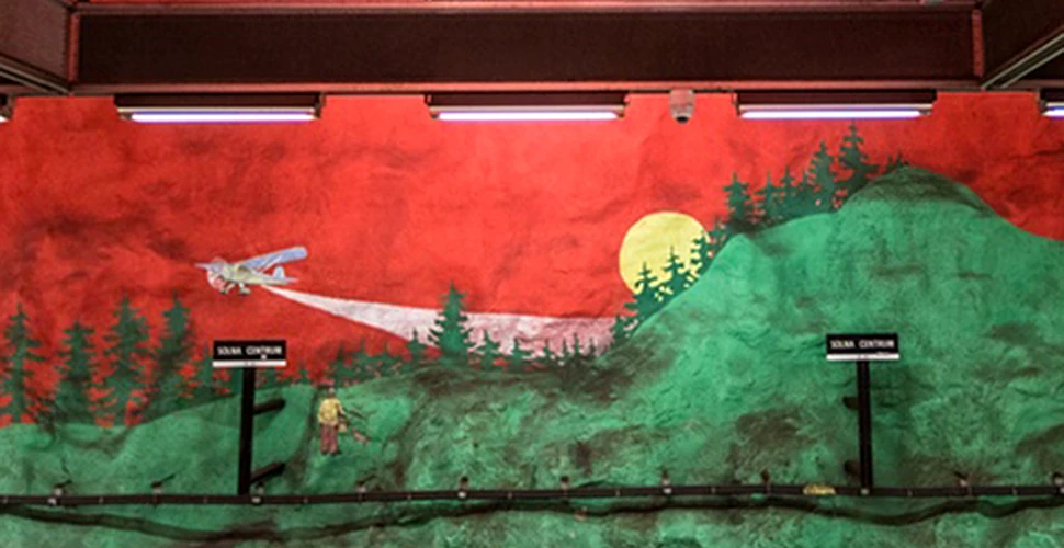 Metroul din Stockholm, cea mai mare galerie de ARTĂ din lume – GALERIE FOTO