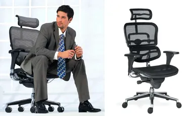 (P) Scaunele ergonomice te ajută să adopţi o poziţie corectă la birou