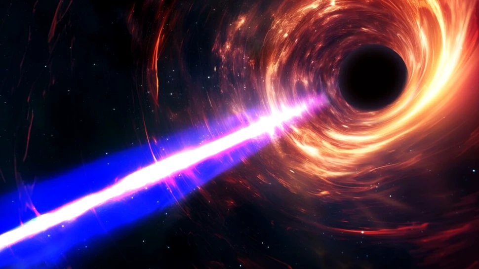 Astronomii au surprins cum jetul unei găuri negre schimbă întreaga galaxie