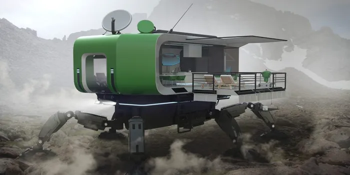 Un bulgar a creat o casă mobilă care se poate deplasa pe aproape orice suprafață