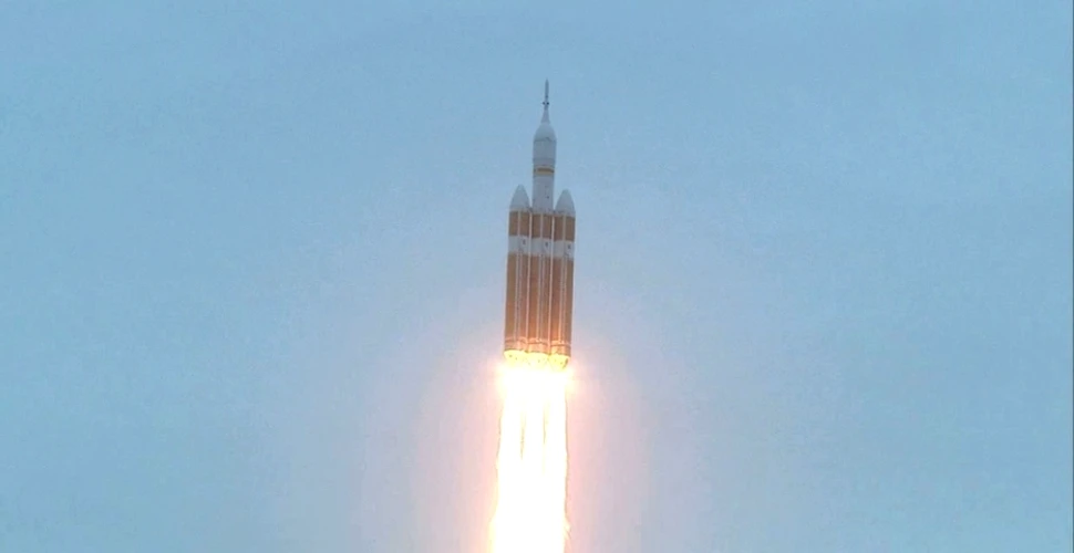 NASA a lansat cu succes capsula Orion, în cadrul unui prim zbor de testare