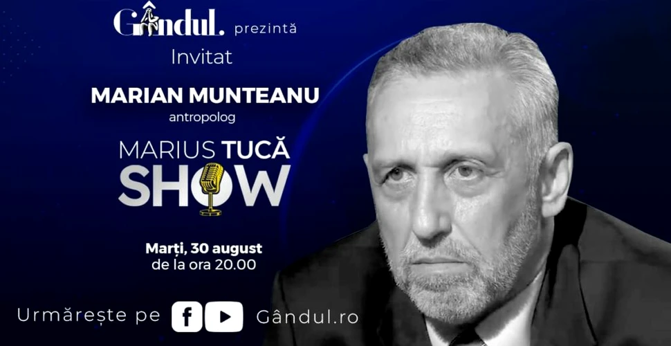 Marius Tucă Show începe marți, 30 august, de la ora 20.00, live pe gândul.ro.