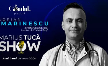 Marius Tucă Show începe luni, 2 mai, de la ora 20.00, live pe gandul.ro cu o nouă ediție specială
