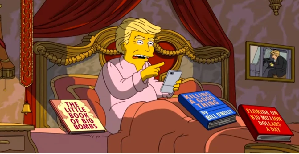 Primele 100 de zile din mandatul lui Donald Trump parodiate de către The Simpsons
