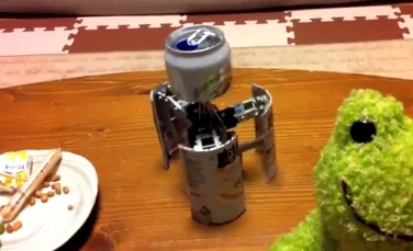 Un japonez a inventat cutia de bere ce se transformă în robot (VIDEO)