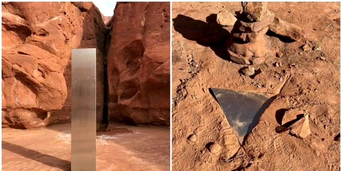 Monolitul misterios descoperit în deșertul american a dispărut fără urmă. Ce au spus autoritățile locale