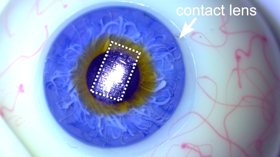 Lentila de contact inteligentă devine posibilă datorită unei inovaţii fără precedent: circuitele electronice transparente şi ultraflexibile