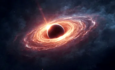O gaură neagră s-a trezit după 100 de milioane de ani și a erupt ca un vulcan cosmic