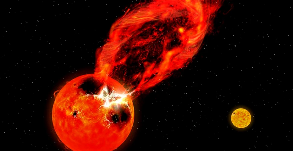 Erupția unei stele îndepărtate este printre cele mai masive observate vreodată