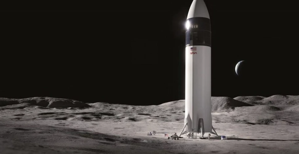 NASA a suspendat contractul cu SpaceX pentru modulul lunar, din cauza procesului intentat de Blue Origin