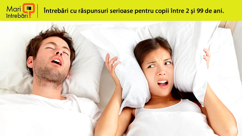 De ce sforăim în timpul somnului?