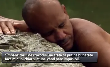 ”Îmbânzitorul de crocodili” ne arată că puţină bunătate face minuni chiar şi atunci când pare imposibil – VIDEO