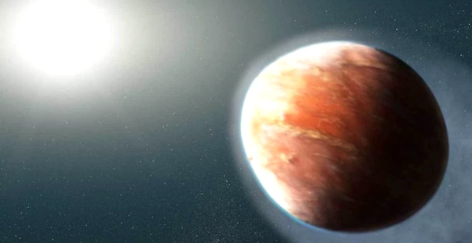 O exoplanetă este deformată de gravitatea extremă a stelei lângă care s-a format