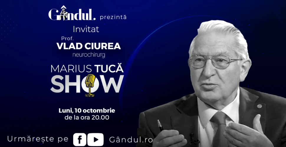 Marius Tucă Show începe luni, 10 octombrie, de la ora 20.00, live pe gândul.ro